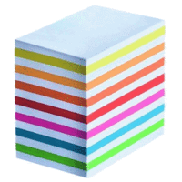 Zettelbox-Ersatzpapier 700 Blatt 5,5x9cm mehrfarbig