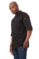 Chef Works Unisex Montreal Cool Vent Chefs Jacket in Black - Polycotton - L