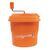 Dynamic Manual Salad Spinner in Orange with Ergonomic Wind Handle - 5L