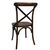 Bolero GG658 Dining Chair in Wood with Metal Cross Backrest - 890 x 495 x 550mm
