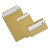 Brown plain self seal commercial envelopes - 162 x 229mm - pack of 500