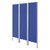 Leichtparavent Paravent Sichtschutz Raumteiler 3-flügelig, 165x156 cm, Blau