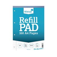 Silvine Narrow Ruled Headbound Refill Pad A4 (Pack of 6) A4RPNM