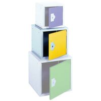 Cube lockers - 380 x 380 x 380mm, yellow door