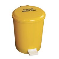 Clinical waste pedal bin with liner
