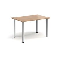 Rectangular Silver Leg Meeting Table