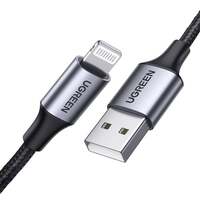 UGREEN US199 USB-A – Lightning kábel 2.4A 2m fekete (60158)