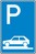 Verkehrszeichen VZ 315-80 Parken auf Gehwegen, 630 x 420, 2mm flach, RA 2
