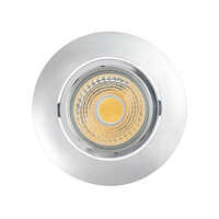 LED Downlight A 5068 T FLAT BIO, rund, 38°, 8W, 3000K, IP40, schwenkbar, dimmbar, chrom