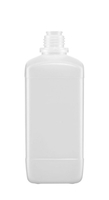 1000 ml Square bottles HDPE without screw cap