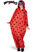 Disfraz de Miraculous Ladybug Pijama con peluca para mujer XS