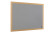 Bi-Office Earth Prime Grey Felt Notice Board with Oak Finish Frame 240x120cm left view