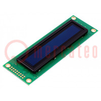 Pantalla: OLED; alfanumérico; 20x2; Med: 116x37x9,8mm; blanco