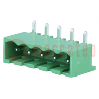 Pluggable terminal block; Contacts ph: 5mm; ways: 5; angled 90°