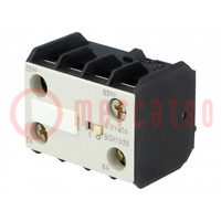 Auxiliary contacts; Series: BG; Leads: screw terminals; front