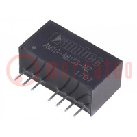 Converter: DC/DC; 1W; Uin: 36÷75V; Uout: 15VDC; Iout: 67mA; SIP8; THT
