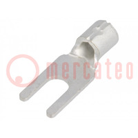 Tip: fork; M3; 1.04÷2.63mm2; crimped; for cable; non-insulated