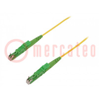 Fiber patch cord; E2/APC,both sides; 1m; Optical fiber: 9/125um
