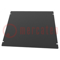 Mounting plate; steel; Series: 1441; black
