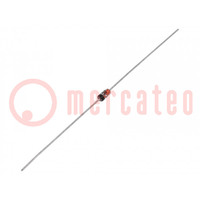 Diode: Zener; 0,5W; 30V; 5mA; rouleau,bande; DO35; diode simple