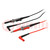 Test leads; Inom: 10A; Len: 1m; red and black; Insulation: silicone