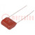 Capacitor: polyester; 220nF; 250VDC; 10mm; ±10%; 12x7x11mm; THT