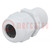 Cable gland; with long thread; M20; 1.5; IP68; polyamide