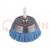 Cup brush; 65mm; Mounting: 1/4",hexagonal; wire