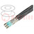 Wire; Alpha Essential C&C; 4x28AWG; PVC; dark grey; 600V; 30.5m