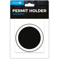 BLACK MAGNETIC TAX DISC HOLDER