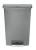 Slim Jim Step - On Abfallbehälter aus Kunststoff mit Pedal an der Breitseite , 90 Liter Farbe grau