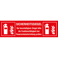 Sicherheitssiegel, Bei beschädigtem Siegel …für Feuerlöscher, 5 Stk, (BxH): 10,5