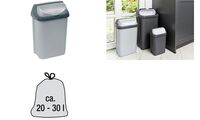 keeeper Abfallbehälter "rasmus", 10 Liter, graphite/weiß (6441203)
