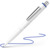 Kugelschreiber K 3 Biosafe, Druckmechanik, Ausführung Mine: M, blau, Farbe des Schaftes: weiß