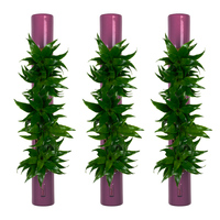 3er-Set bigTube - violett - 65x7,5 cm