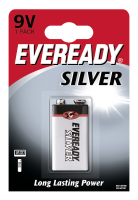 Eveready Silver 6F22-1222-9V-E-Block 1er Pack