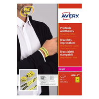 Avery L4001-5 etiqueta de impresora Amarillo