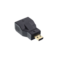InLine 17690C tussenstuk voor kabels Micro-HDMI D plug HDMI D Zwart