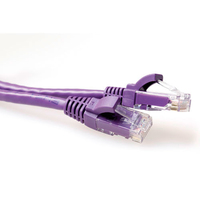 ACT IB2351 Netzwerkkabel Violett 1,5 m Cat6a U/UTP (UTP)