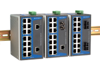 Moxa EtherDevice™ Switch EDS-316, Multi Mode, SC Connector x 2, (-40 - 75˚C) Unmanaged