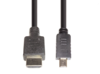 e+p HDMI 11 HDMI-Kabel 1,5 m HDMI Typ A (Standard) HDMI Typ D (Mikrofon) Schwarz