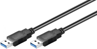 Goobay TCOCUAA18U3 cavo USB 3 m USB 3.2 Gen 1 (3.1 Gen 1) USB A Nero