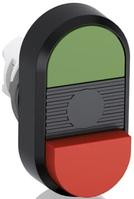 ABB Doppeldrucktaster MPD12-11B push-button panel Black, Green, Red