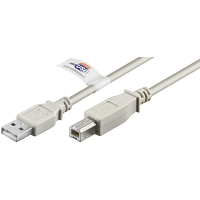 Goobay 33318 USB Kabel 3 m USB 2.0 USB A USB B Grau
