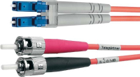 Telegärtner L00890A0058 câble de fibre optique 1 m ST LC OM3 Turquoise