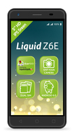 Acer Liquid Z6E 12.7 cm (5") Dual SIM Android 6.0 3G Micro-USB 1 GB 8 GB 2000 mAh Black