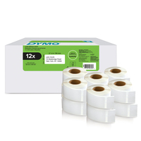 DYMO LW etichette di ritorno originali | 25 mm x 54 mm | 12 rotoli da 500 etichette facili da staccare (6.000 pezzi) | autoadesive | per etichettatrici LabelWriter | originali