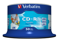 Verbatim CD-R AZO Wide Inkjet Printable no ID 700 MB 50 dB