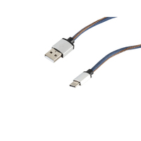 S/CONN 14-50027 USB Kabel USB 2.0 1 m USB A USB C Blau