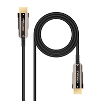 Nanocable Cable HDMI V2.0 AOC 4K@60Hz 18Gbps A/M-A/M, Negro, 20 m